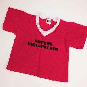 ❤️ Vintage NC State Wolfpack Baby Terry Cloth Shirt | Size 1T / 12 Months